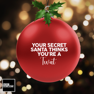 Secret Santa Twat Bauble